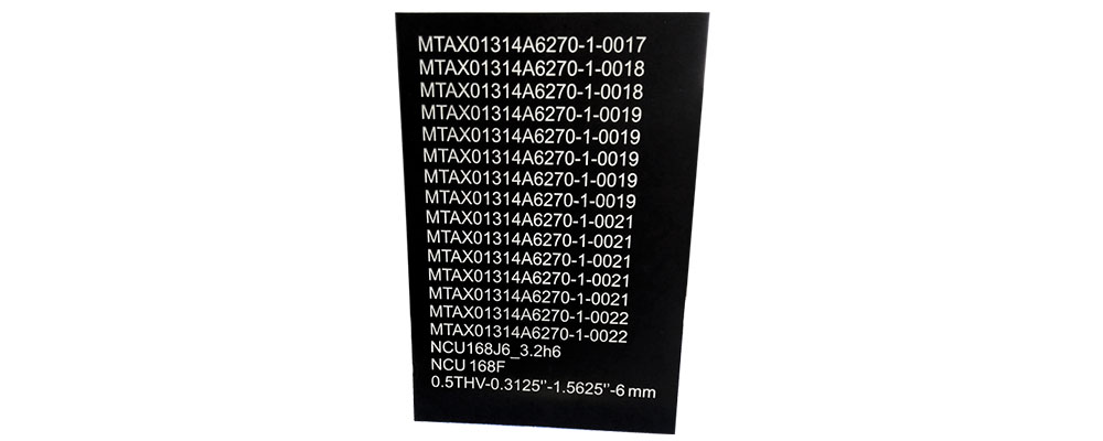 Etiqueta aluminio anonizado